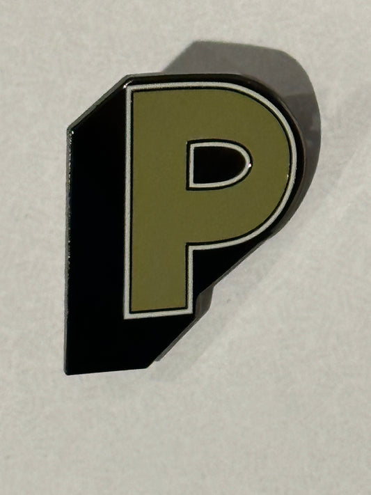 Enamel Pin Letter P