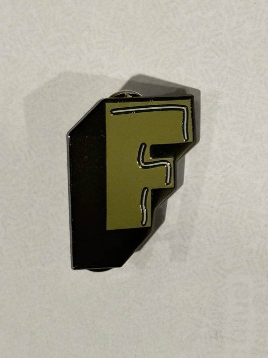 Enamel Pin Letter F