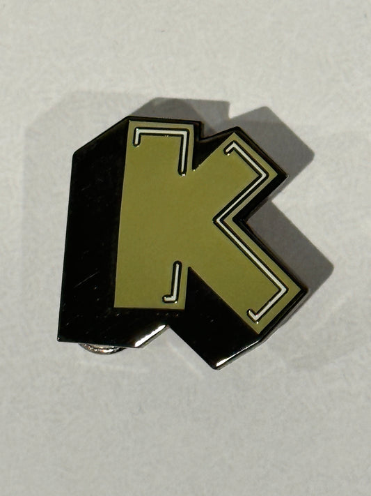 Enamel Pin Letter K