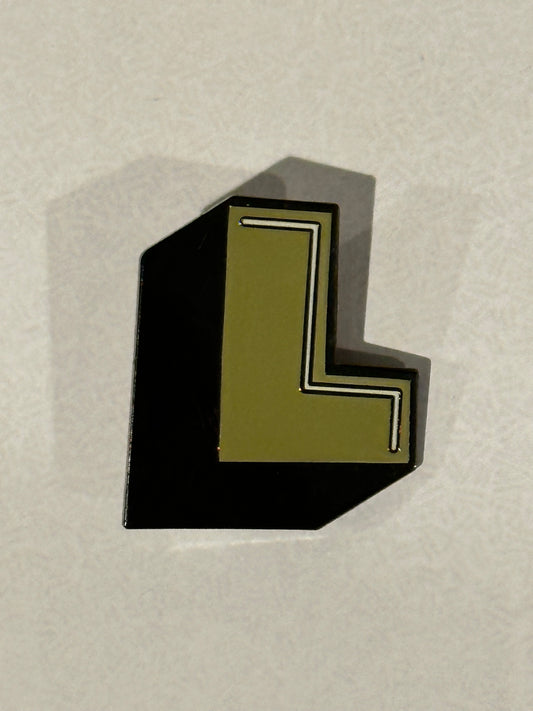 Enamel Pin Letter L