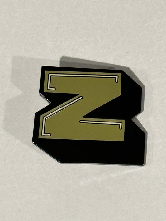 Enamel Pin Letter Z